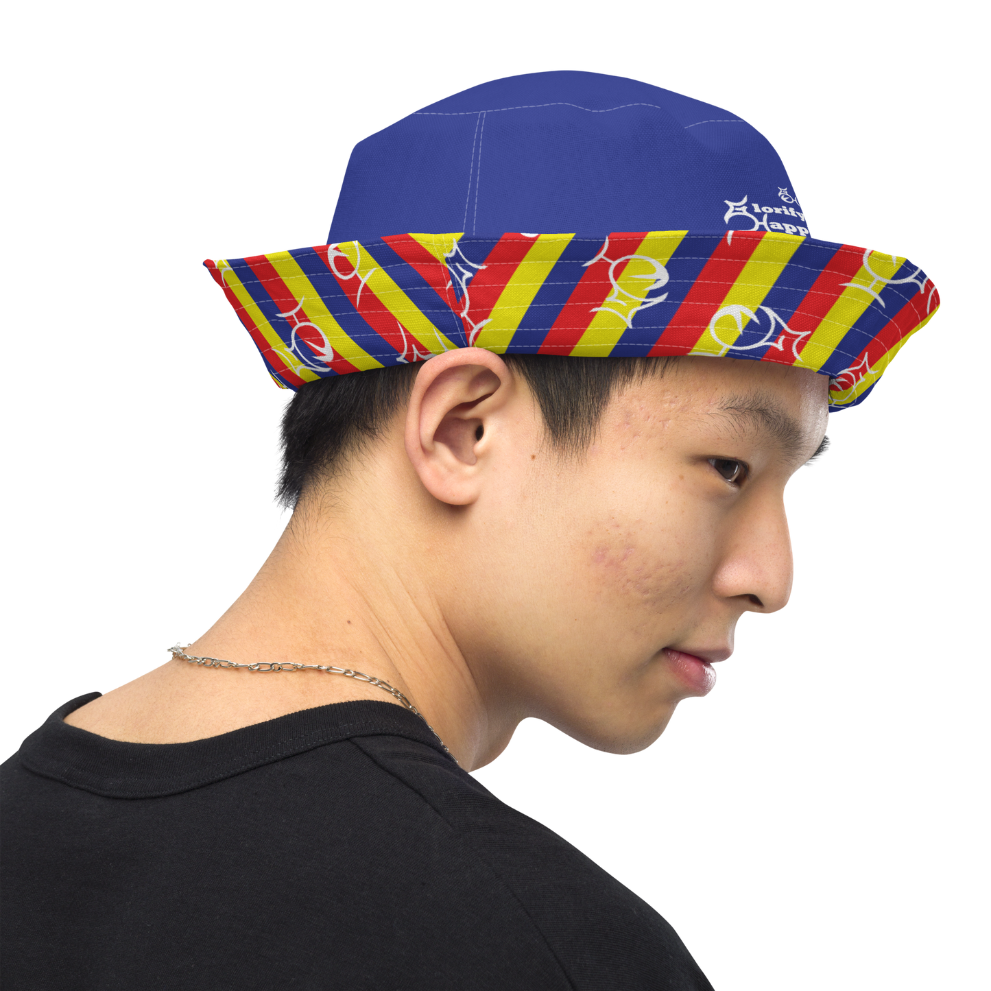 Glorifying Happiness Voom Shuck Reversible bucket hat